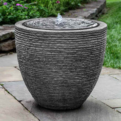 Campania Stone Ledge Fountain - Black Stone Ledge