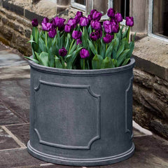 Campania Portsmouth Round Planter - Lead Lite