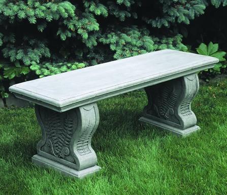 Campania Straight Woodland Ferns Bench