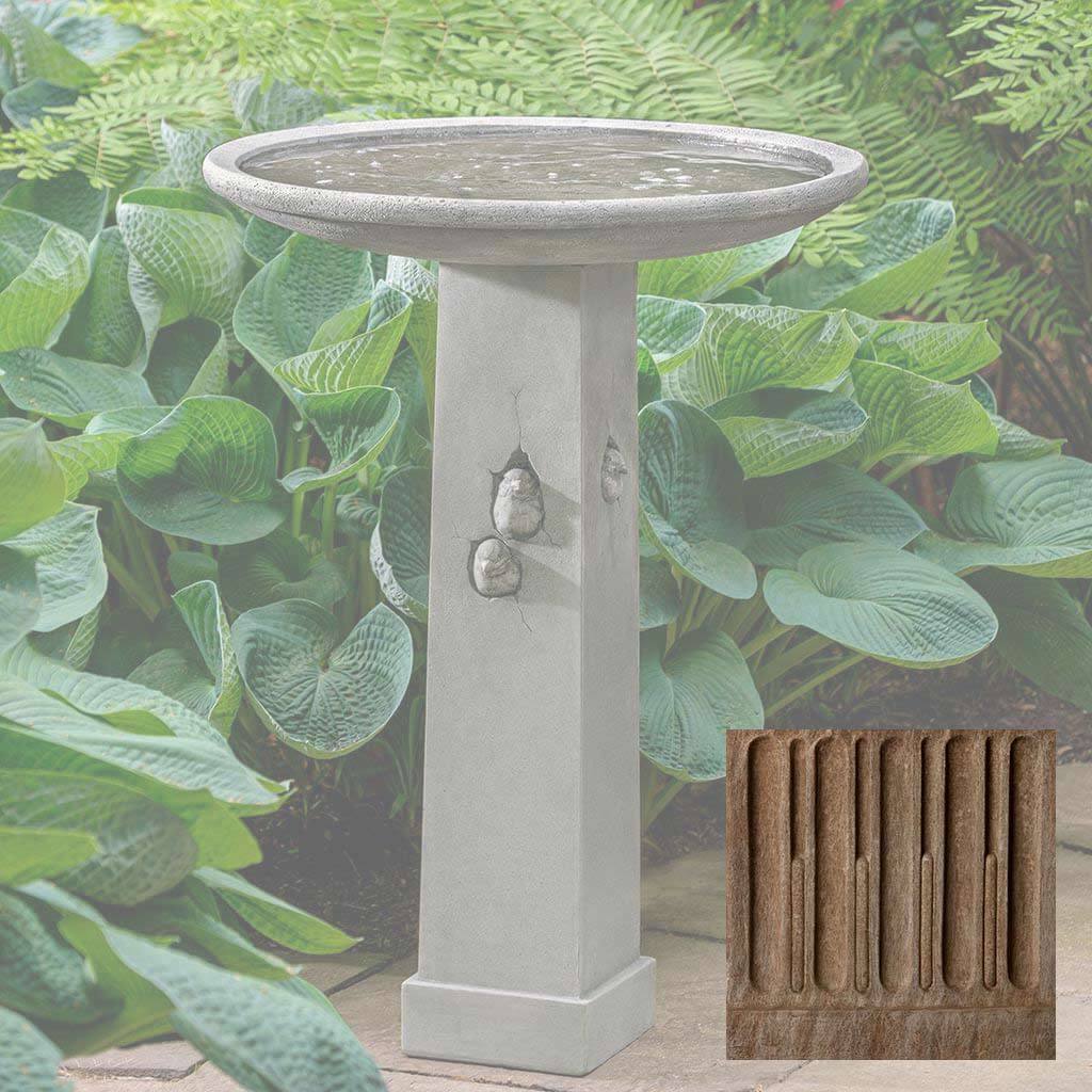 Campania Birdhouse Birdbath