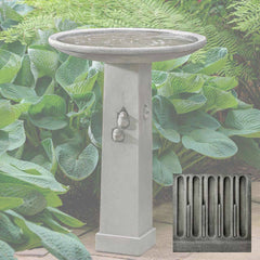 Campania Birdhouse Birdbath
