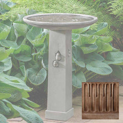 Campania Birdhouse Birdbath