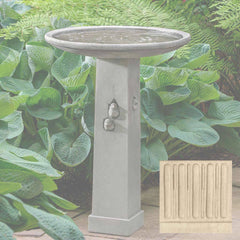 Campania Birdhouse Birdbath