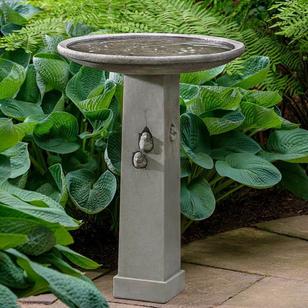 Photo of Campania Birdhouse Birdbath - Marquis Gardens