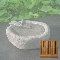 Woodland Dragonfly Birdbath