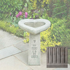 Campania My Heart is in the Garden Birdbath