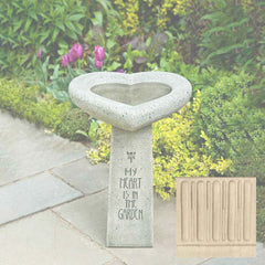 Campania My Heart is in the Garden Birdbath