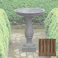 Campania Williamsburg Candlestand Birdbath