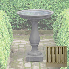 Campania Williamsburg Candlestand Birdbath