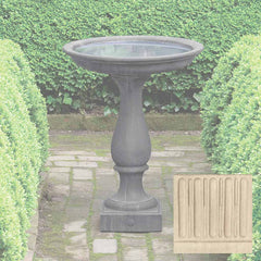 Campania Williamsburg Candlestand Birdbath