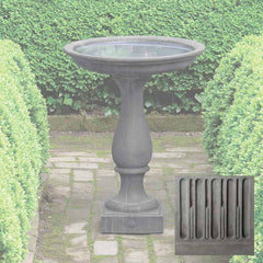 Campania Williamsburg Candlestand Birdbath