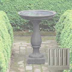 Campania Williamsburg Candlestand Birdbath