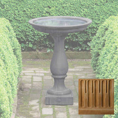 Campania Williamsburg Candlestand Birdbath
