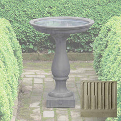 Campania Williamsburg Candlestand Birdbath