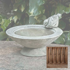 Campania Songbird's Rest Birdbath