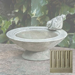 Campania Songbird's Rest Birdbath