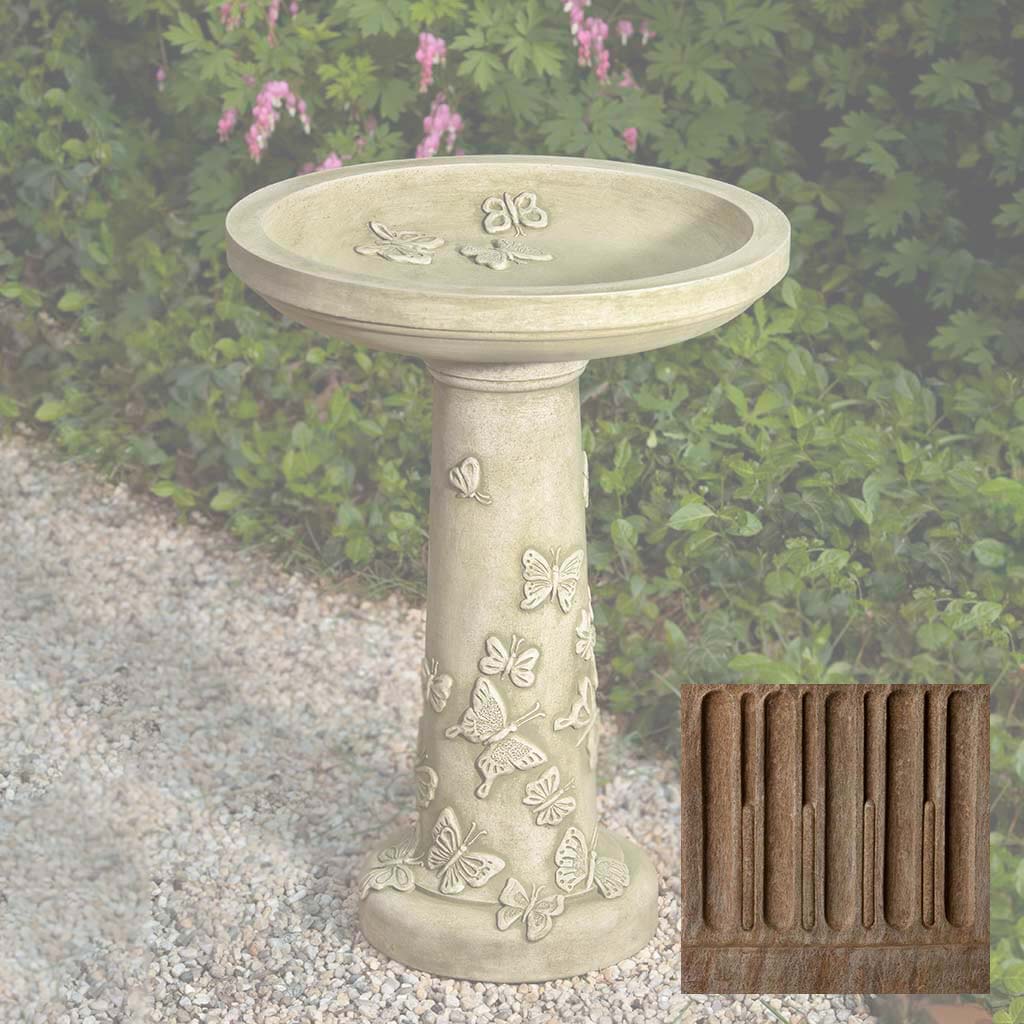 Campania Butterflies Are Free Birdbath