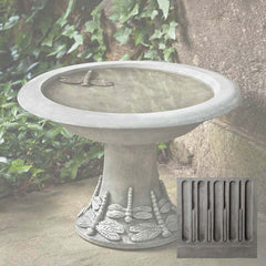 Campania Dragonfly Birdbath - Small