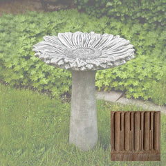 Campania Sunflower Birdbath