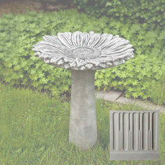 Campania Sunflower Birdbath