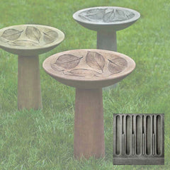 Campania Hydrangea Leaf Birdbath