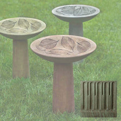 Campania Hydrangea Leaf Birdbath
