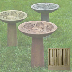 Campania Hydrangea Leaf Birdbath