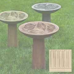 Campania Hydrangea Leaf Birdbath