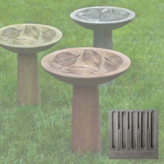 Campania Hydrangea Leaf Birdbath