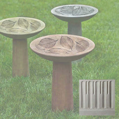 Campania Hydrangea Leaf Birdbath
