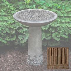 Campania Cirrus Birdbath