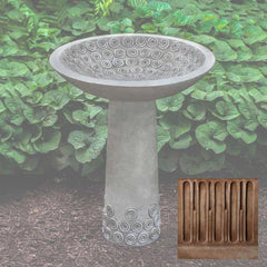 Campania Cirrus Birdbath
