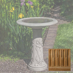 Campania Iris Birdbath