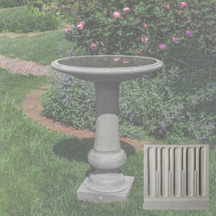 Campania Williamsburg Boxwood Birdbath