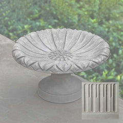Campania Lotus Birdbath Small