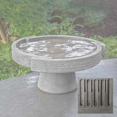 Campania Concept Birdbath, Low
