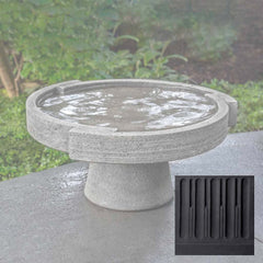 Campania Concept Birdbath, Low