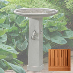 Campania Birdhouse Birdbath