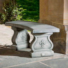 Campania Fleur De Lys Curved Bench