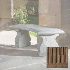 Campania Provencal Curved Bench