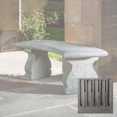 Campania Provencal Curved Bench
