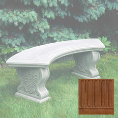 Campania Curved Woodland Ferns Bench
