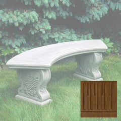 Campania Curved Woodland Ferns Bench