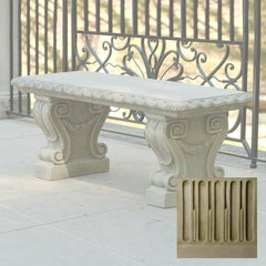 Campania Longwood Main Fountain Garden Bench