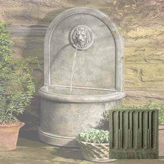 Campania Lion Wall Fountain