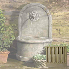 Campania Lion Wall Fountain