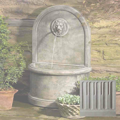 Campania Lion Wall Fountain