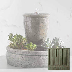 Campania M-Series Rustic Spa Fountain with Planter