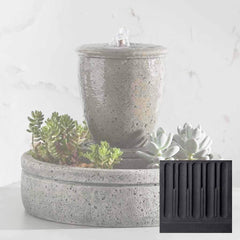 Campania M-Series Rustic Spa Fountain with Planter