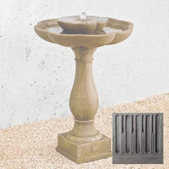 Campania Flores Pedestal Fountain